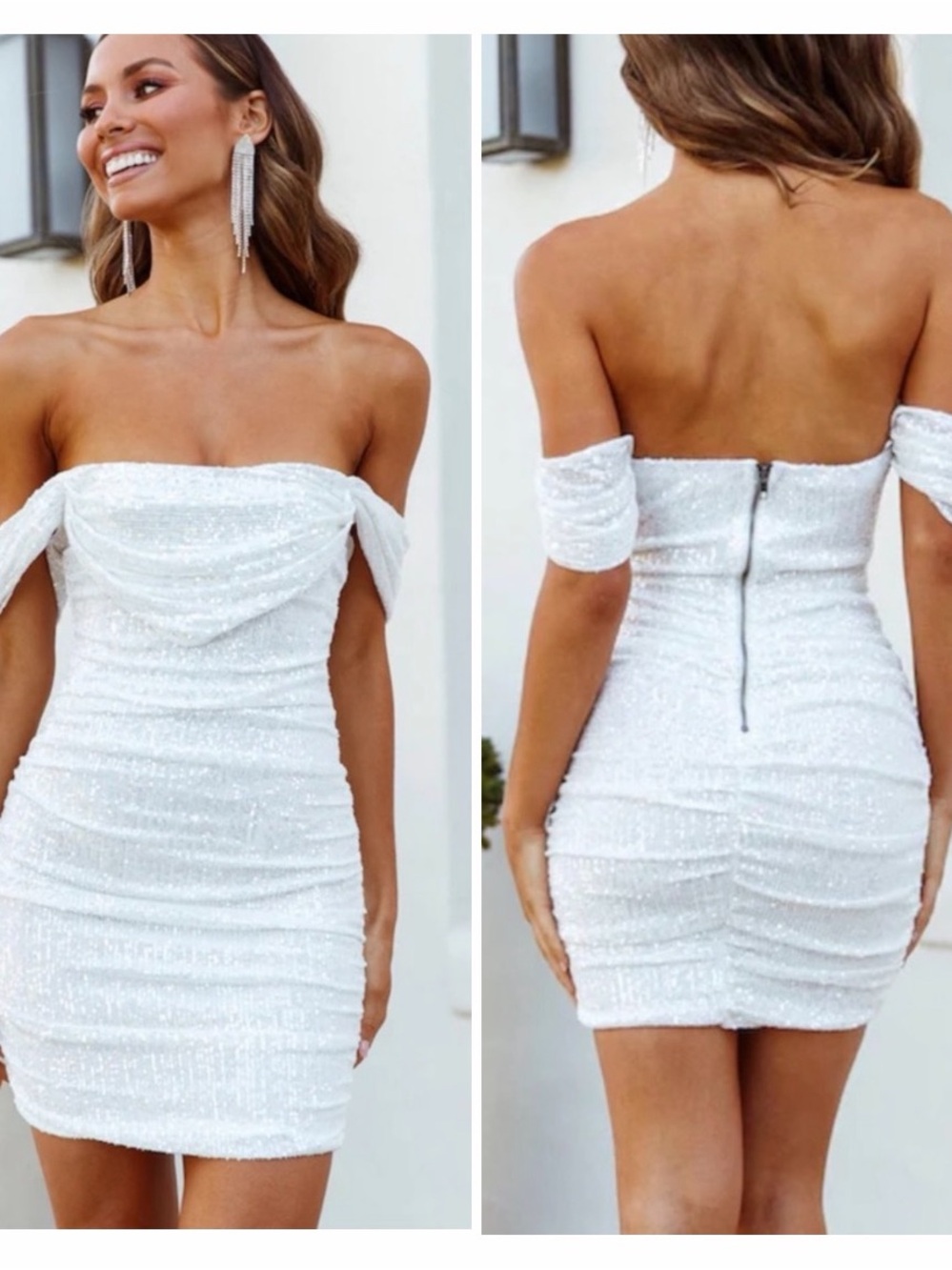 NWT Hello Molly Frequent The Club White